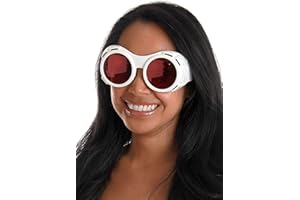 ELOPE White/Red Hyper Vision Goggles - Plastic Frames with Red Lenses, One Size Fits Most