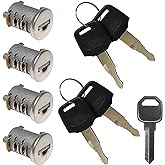 4 Pack Lock Cores for Yakima SKS Car Roof Rack System Components, Includes 4 Cylinders Cores, 4 Opening Keys and 1 Control Key (4 Pack)