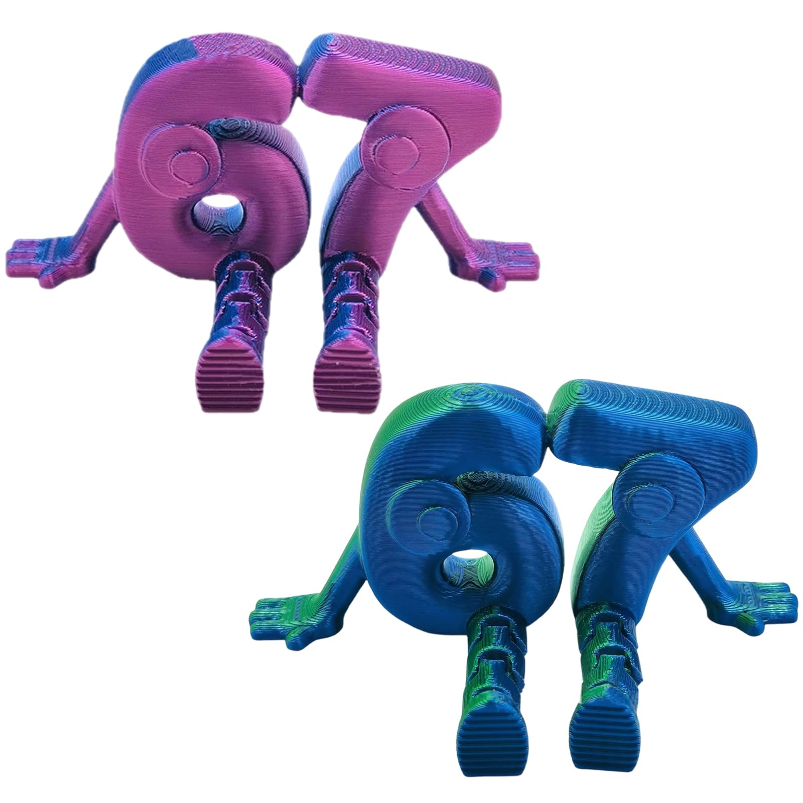 shirylzee 2Pcs 67 Figures, Steal a Brainrot Action Figure Brainrot 67 Toys, Funny Collectible Brainrot Toys, Brainrot Figures for Decoration And Collection