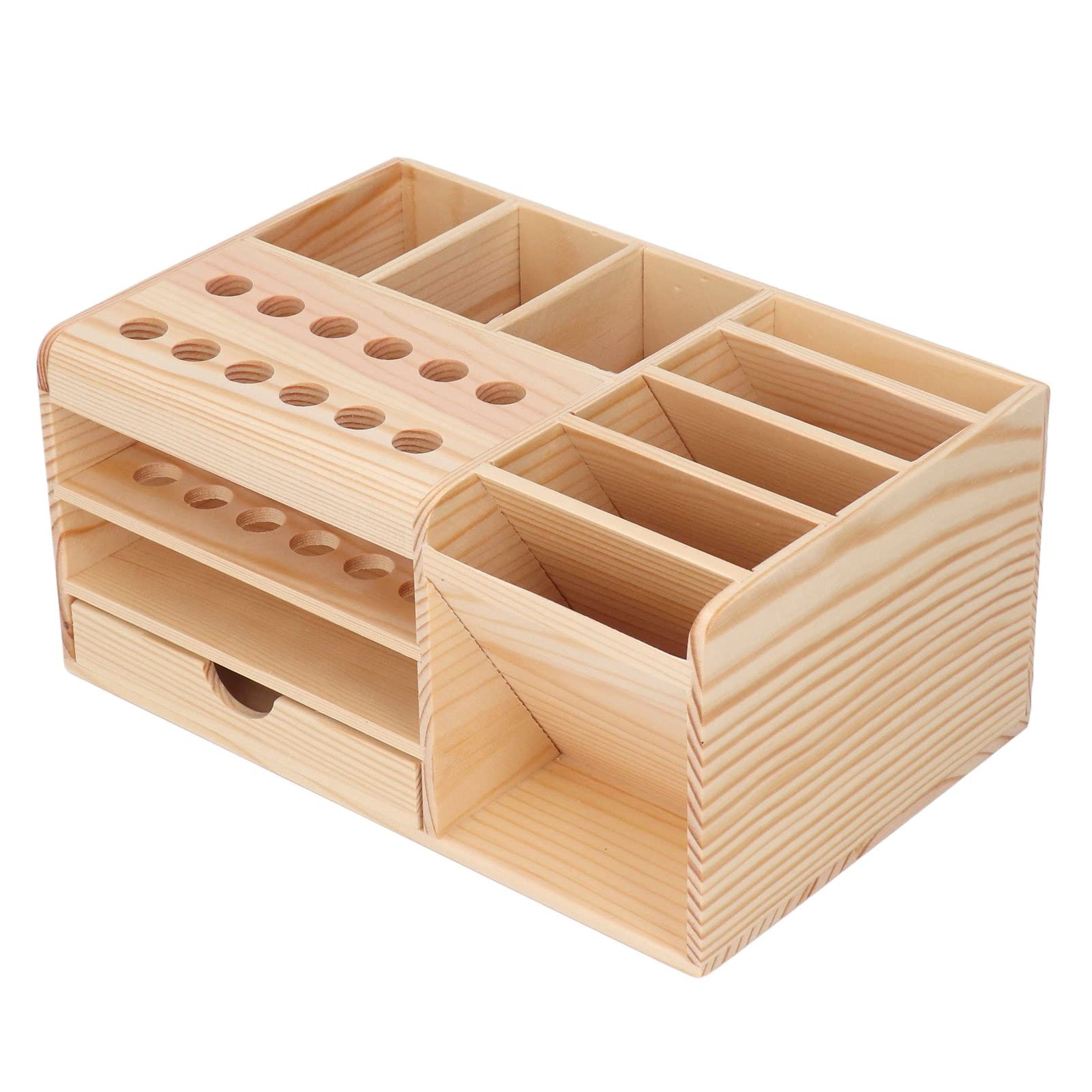 SUNGOOYUE Repair Tool Organizer, Wood Smooth Edges Classified Mobile Phone Organizer Storage Box for Mobile Phone Maintenance Tools