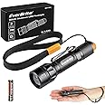 EverBrite Super Small Mini LED Flashlight, 3 Lighting Modes, Zoomable Adjustable Focus for Camping, Hiking, Fishing, Running, Power Outages & Emergencies, 1 AAA Battery Included