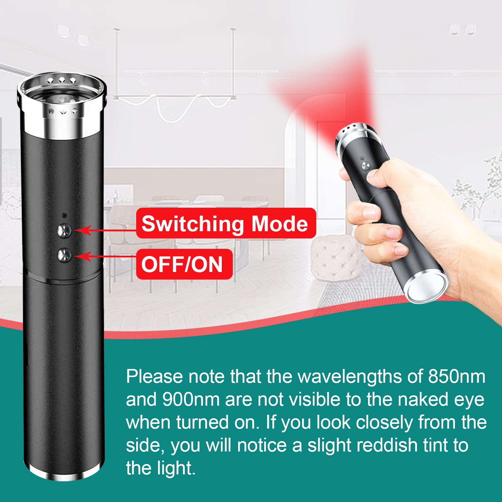 Red Light Therapy Device Red Light Cold SoreCold Sore Canker Sore Treatment Device Infrared Light Therapy for Lips Mouth Nose Ear Knee Feet Hands Joint Muscle Nerve Pain Relief