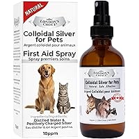 London's Choice (A Canadian Company) Colloidal Silver for Pets, Dog Anti Itch Spray, Itch Relief for Dogs, Hot Spot & Wound S