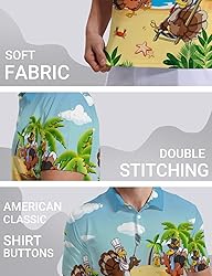 Xdceu Funny Golf Shirts for Men - Thanksgiving Golf