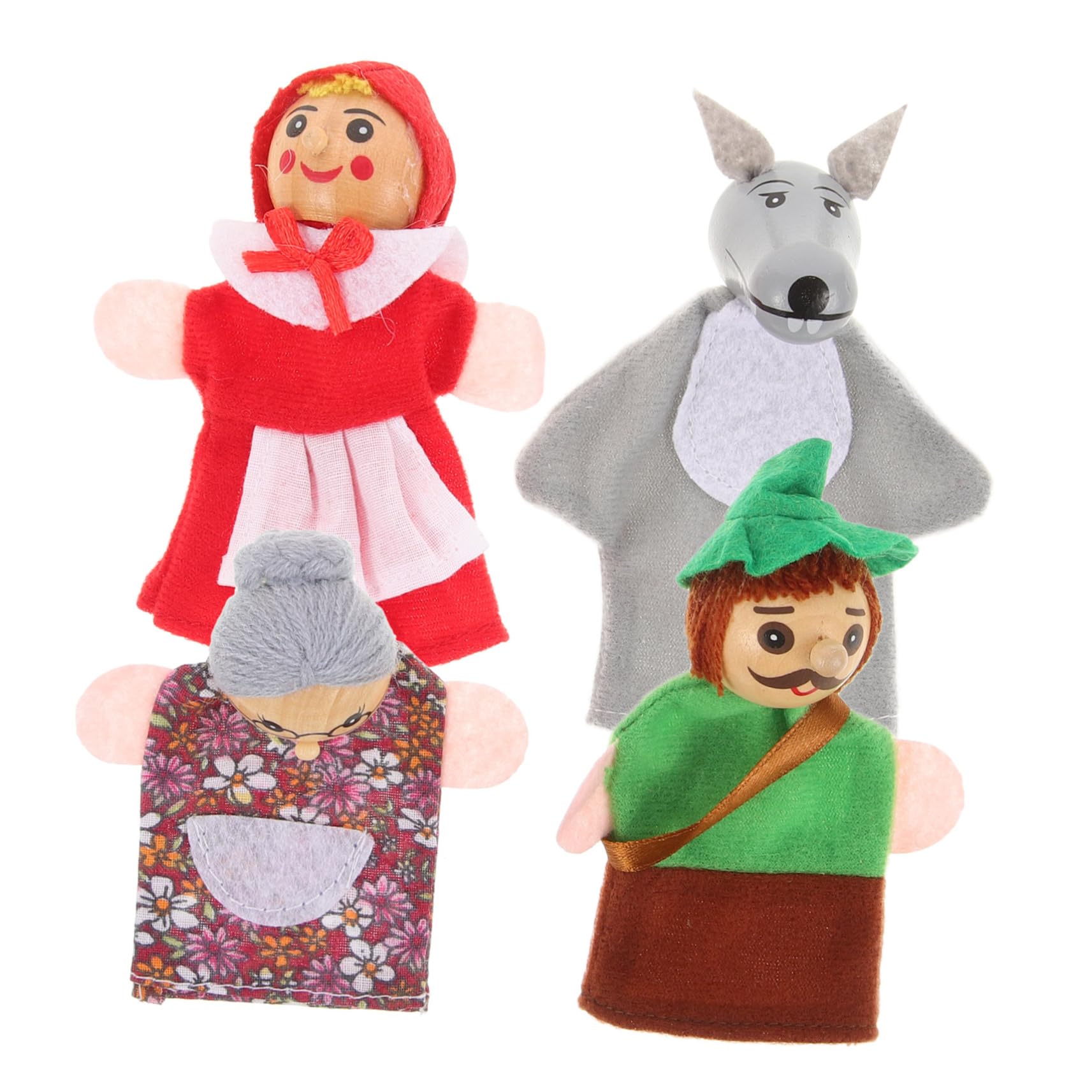 SAFIGLE 8 pcs Cute Finger Puppets for Kids Fun Doll Props for Storytelling and Imaginative Play Plush Finger Puppet Toys for Toddlers and Children