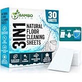 30 Pcs All Natural Floor Cleaner Sheets - Biodegradable And Dissolvable Multipurpose Mopping Concentrated Floor Cleaning Soap Detergent Strips, Mess Free Water Soluble Fast Dry Eco Friendly (Ocean)