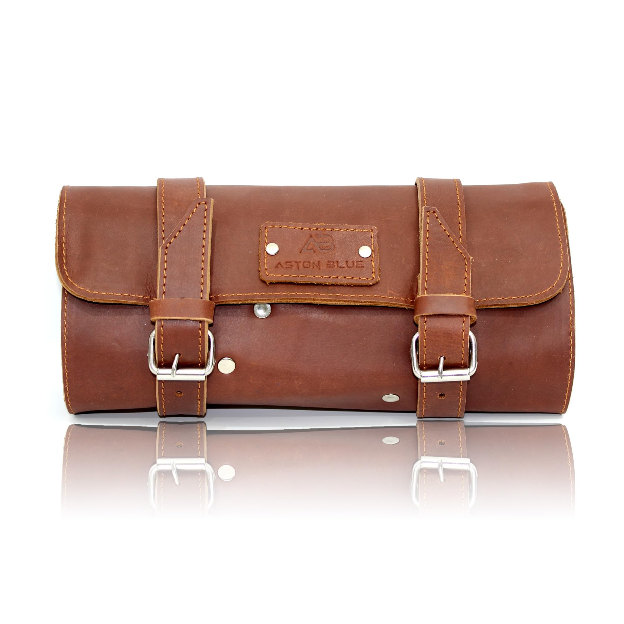 Leather Hairdressing Tool Roll Kassaki Shears Scissors Case for Barbers Hairdressers Scissor Wallet in Brown