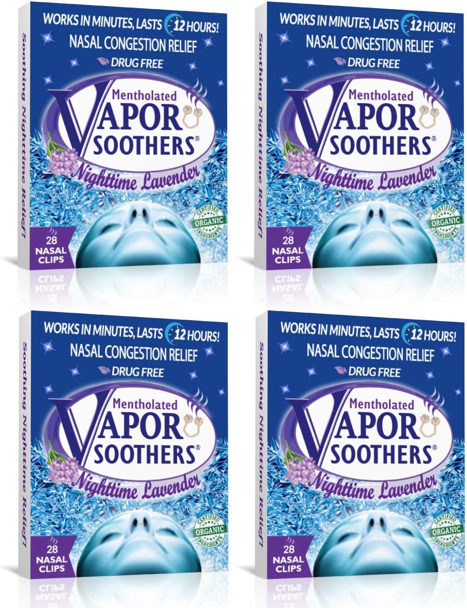 Vapor Soothers Nighttime Lavender, 14 Count, Drug-Free, Instant Nasal Congestion Relief: Health & Personal Care