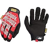 Mechanix Wear Original Work Gloves - Multi-Purpose Outdoor Work Gloves - Secure Fit - Durable & Machine Washable - Breathable & Comfortable - Large - Red