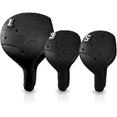 FRANKTECH Snap-On Golf Headcover Set, Driver &amp; Fairway Woods, 3 Pack | For right-handed clubs, 1 driver cover, 2 fairway covers for 3, 5 &amp; 7 woods; washable EVA, 1-second on/off.