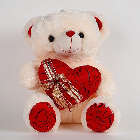 ferns and petals teddy bear