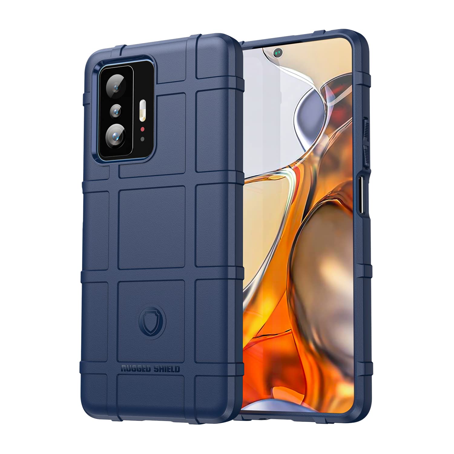 TingYR Case for Xiaomi 11T Pro 5G, Flexible TPU Shock Absorption, Anti-Scratch, Premium Flexible Rubber Cover, Cover for Xiaomi 11T Pro 5G Smartphone.(Blue)