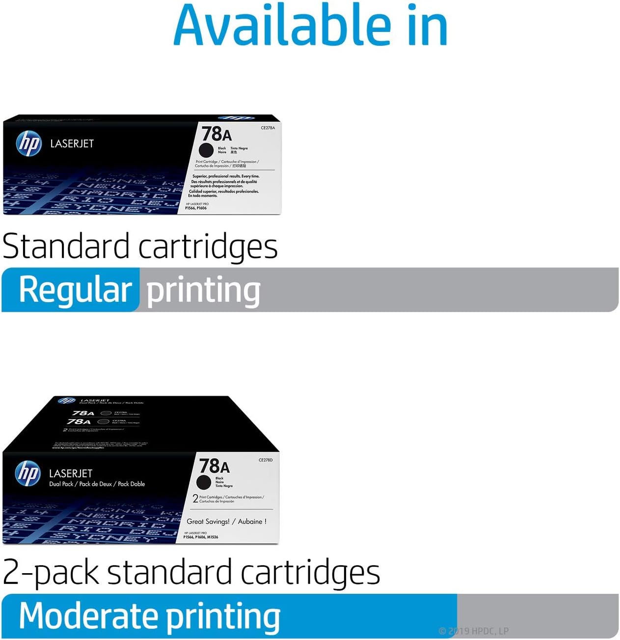HP CE278A 78A Original LaserJet Toner Cartridge, Black, Single Pack, Standard - Image 3