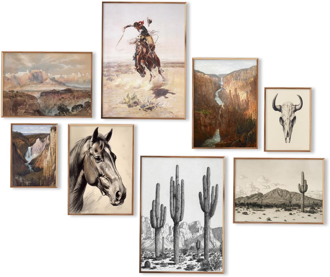 Wall Décor - Western Decor Vintage Southwestern Wall Art,Farmhouse Wall Decor Western Cowboy Pictures,Boho Ranch Desert Western Wall Decor Aesthetic,Southwestern Artwork Prints for Western Bedroom Bathroom Decor,Unframed4.4 out of 5 stars 41$11.99