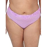 Curvy Couture womens Sheer Whisper High Cut Brief Panty