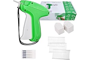 SMOOCREEK Tagging Gun for Clothing,Tag Attacher Gun for Clothing Kit with 6 Needles & 1000pcs Barbs Fasteners & 200 Clothing Labels,Tag Gun for Clothes,Garment Tagging Gun for Garage Yard Sale