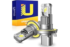 Ursprung H13/9008 Bulb, Plug-N-Play Direct Installation 1:1 Size, 6000K White Fog Light Bulbs, Cooling Fan Pack of 2