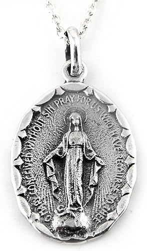 Amazon 人気 メンズ レディース ブランド Blackdia シルバー マリア ネックレス 銀 聖母 シルバー 925 ジュエリー 通販