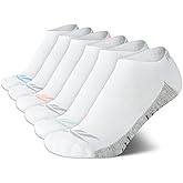 Reebok Womens Low Cut Socks - 6 Pack Performance Cushion Comfort No Show Socks - Breathable Athletic Sock for Women (4-10)