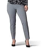 Lee Womens Plus Size Sculpting Slim Fit Slim Leg Pull on Pant