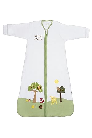 Schlummersack Babyschlafsack ganzjährig Langarm 2.5 Tog 90cm/6-18 Monate - Waldtiere