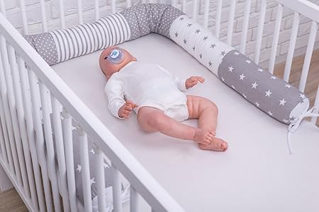 Amilian® Bettschlange Nestchen Nestchenschlange Bettrolle 210 cm BOA15