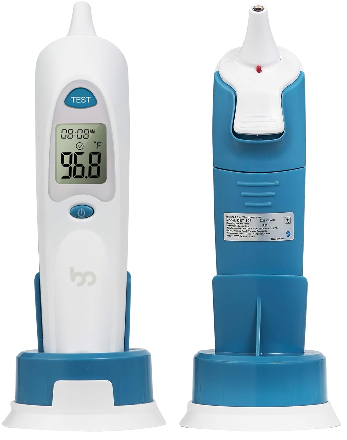 Ear Thermometer for Fever with Probe Covers and Stand, Medical Ear Infrared Thermometer for Baby, Kids and Adult - 1s Instant Accurate Reading: Industrial & Scientific