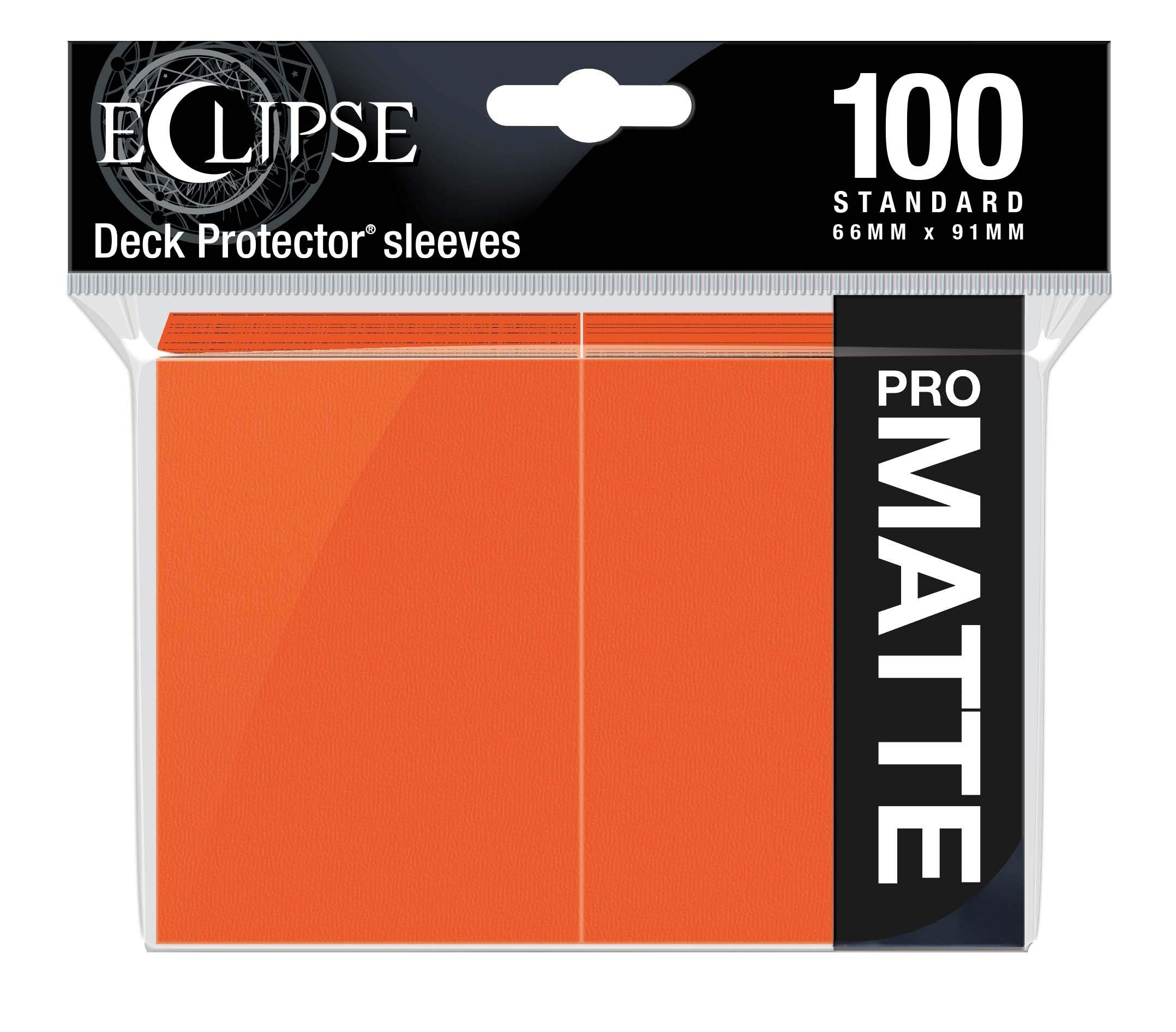 Ultra Pro - Eclipse Standard Matte Sleeves 100 Pack - Pumpkin Orange