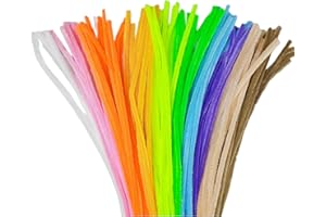 FEATUMAN Multicolored Chenille Stems Pipe Cleaners, 12 Inch Colored Pipe Cleaners Pastel Craft Supplies, 200 Pcs Pastel Pipe Cleaners for Crochet Projects, Holiday Wreath, Make Dolls Craft Project