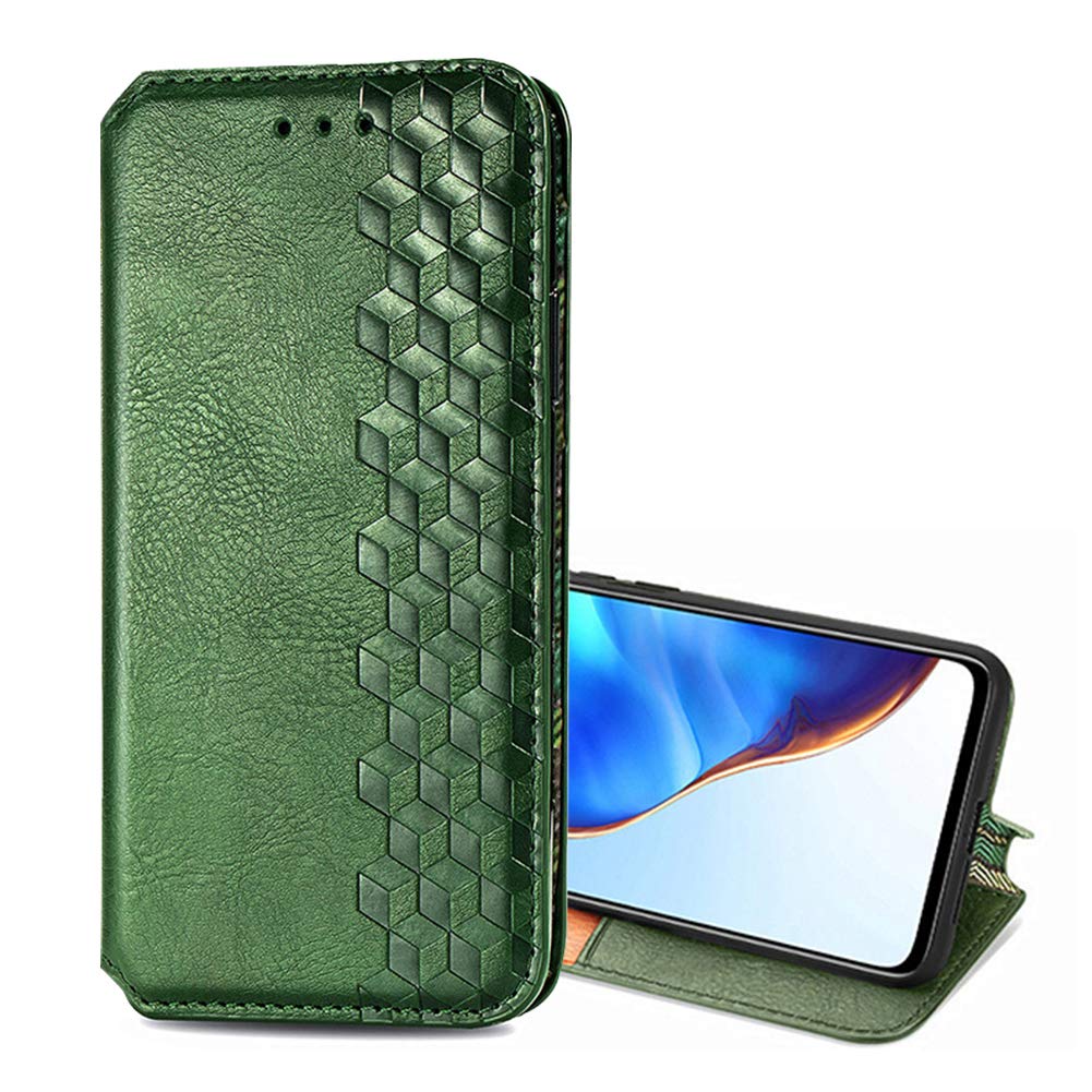 SHIEID Wallet Case Compatible with Asus Zenfone 10, Leather Folio Case with Kickstand Credit Card Holder Magnetic Closure Folding Flip Book Cover Case for Asus Zenfone 10-Green