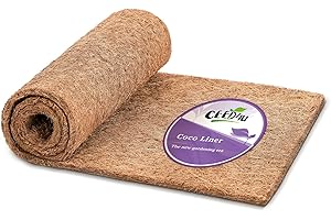 CEED4U 40×12 Inch Natural Coco Coir Liner Rolls Coconut Fiber Sheet Coco Mat for Planter Hanging Basket Window Box Flower Pot Plants Animal Pet Pad Liner