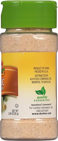 DURKEE GARLIC POWDER, 2.88 OUNCE