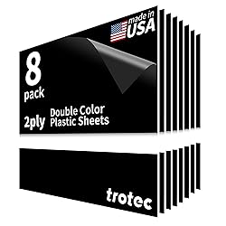 Trotec TroLase | 12"x12"x1/16", 8 Pcs | Black/White