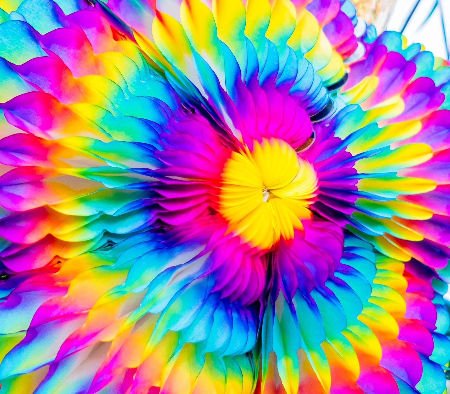 Celly Party Mexican Star Pinata, 32 Inch Large Rainbow Pinata, Foldable Fiesta Decoration for Kids Birthday, Cinco de Mayo, Dia de Los Muertos