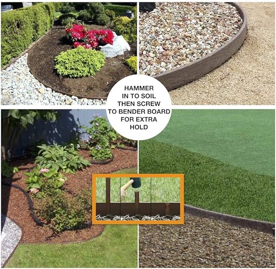 One Stop Outdoor USA Made - Kit de Bordes de jardinería, Jardinera ...
