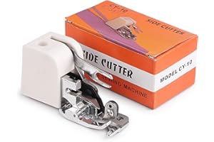 ONEVER Side Cutter Sewing Machine Presser Foot Feet Attachment Accessory for All Low Shank Singer Janome Brother, Overlock Machine Presser Foot