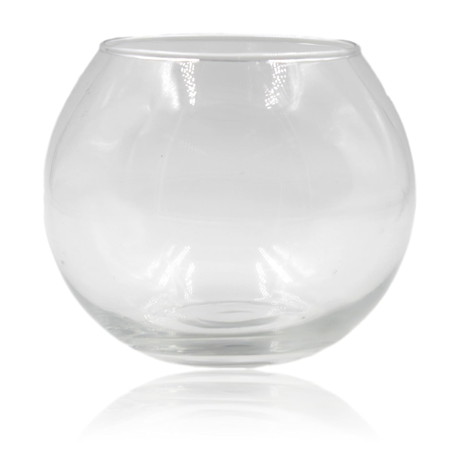 Glass Fishbowl Vase 12cm x 10cm Amazon.co.uk Kitchen & Home