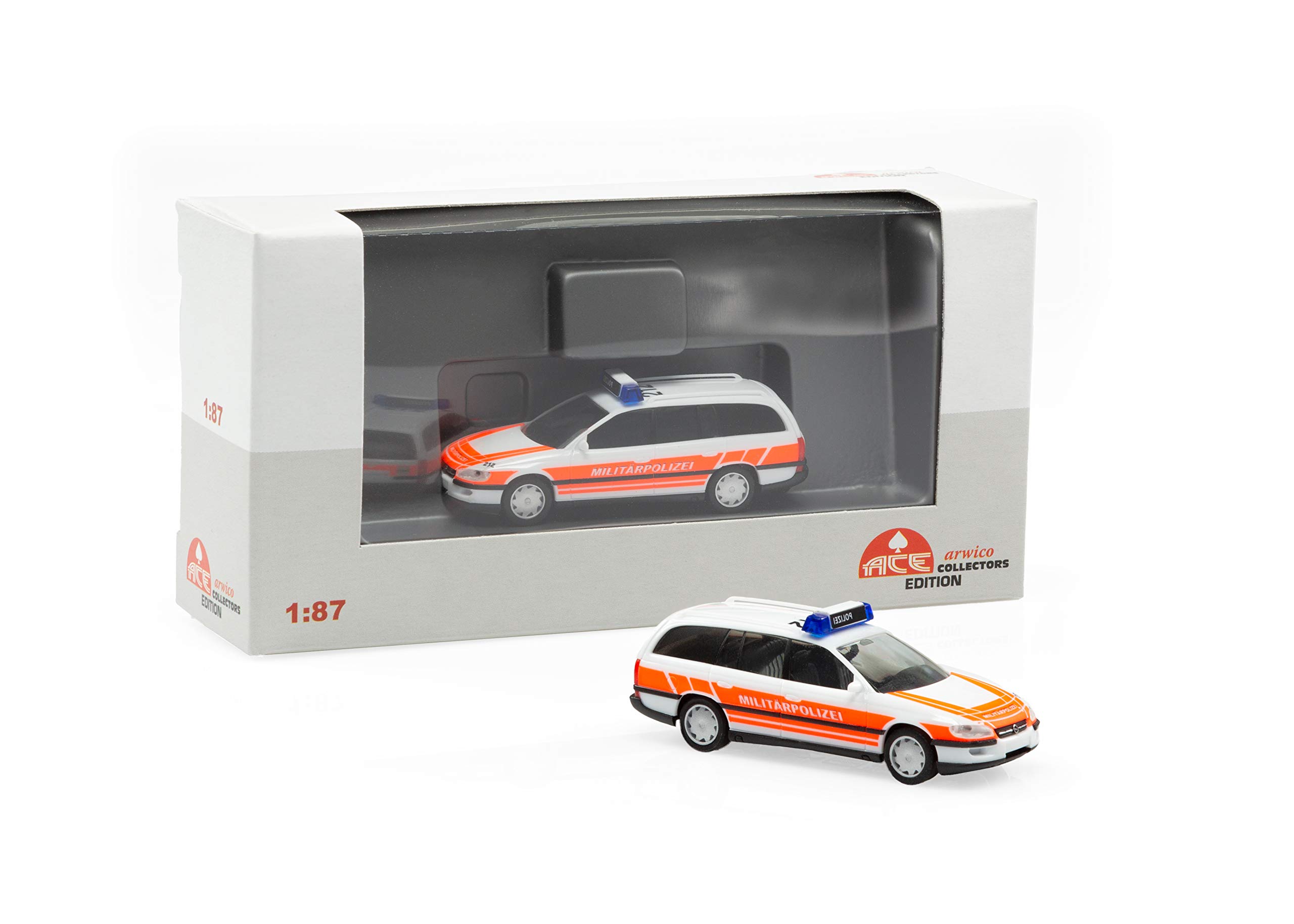 Arwci ACE 85005107 1/87 Vauxhall Omega Military Police Die-Cast Collectors Models