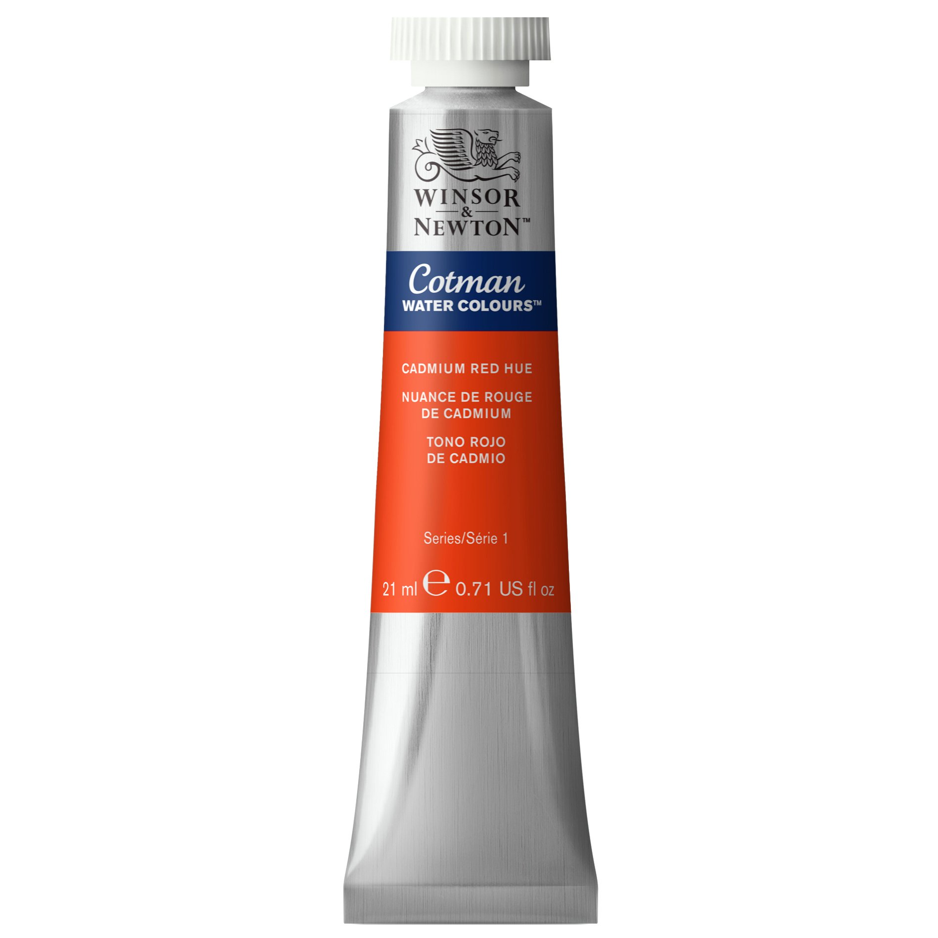Winsor & Newton Cotman 21 ml Water Colour Tube - Cadmium Red Hue, 0308095