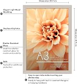 Americanflat A3 Picture Frame Light Wood Engineered Wood Shatter Glass view 8