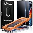 Uyiton for iPhone 13 Pro Max/14 Plus Matte Privacy Screen Protector - Anti-Fingerprint [Easy Fit] Anti-Spy Shatterproof Full Coverage Case Friendly 9H Tempered Glass Screen Cover, 2 Pack