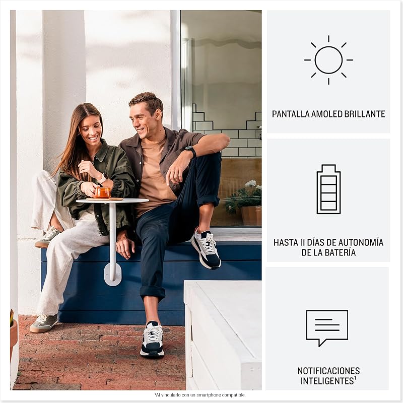 Vívoactive 6, Relógio Inteligente com GPS, Ecrã AMOLED, Funcionalidades de Saúde, Treinos de Mobilidade, Treino Avançado do Sono e até 11 dias de autonomia, Cinzento, Exclusivo da Amazon