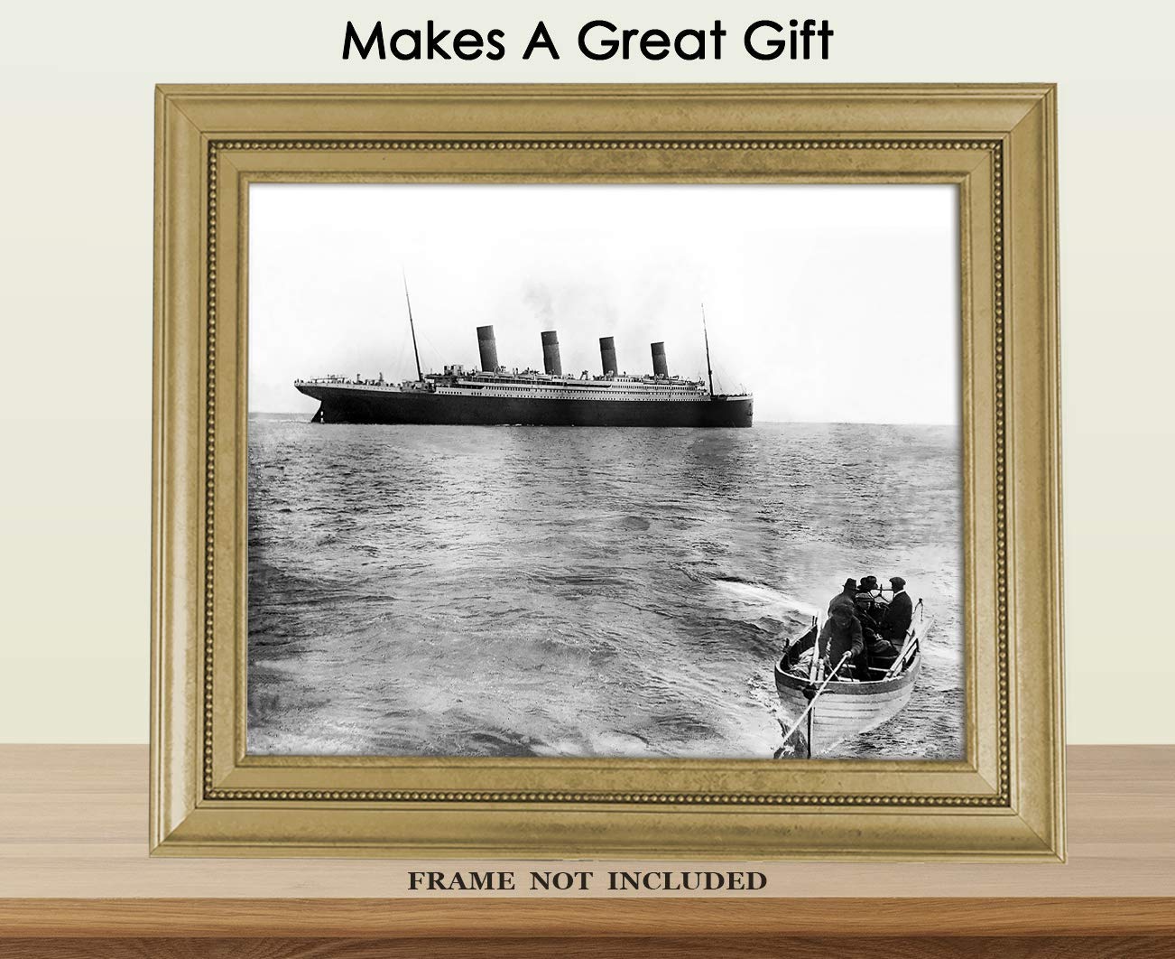 Last Known Photo Of Titanic Afloat Wall Art Print Unique Room Decor For Boys Unframed Picture Men Girls Women Great Gift Idea Under 15 For Titanic Fans 8x10 Prints Artwork