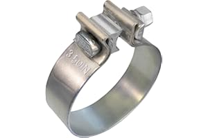 ROADFORMER 3.5" Narrow Band Exhaust Seal Clamp - Aluminized Steel for 3.5" OD Exhaust Pipe, Muffler, Elbow and Exhaust Tubing Connection