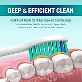 Derffin Replacement Brush Heads for Philips Sonicare HX6014 HX3/HX6/HX9/HX8/HX7 view 2