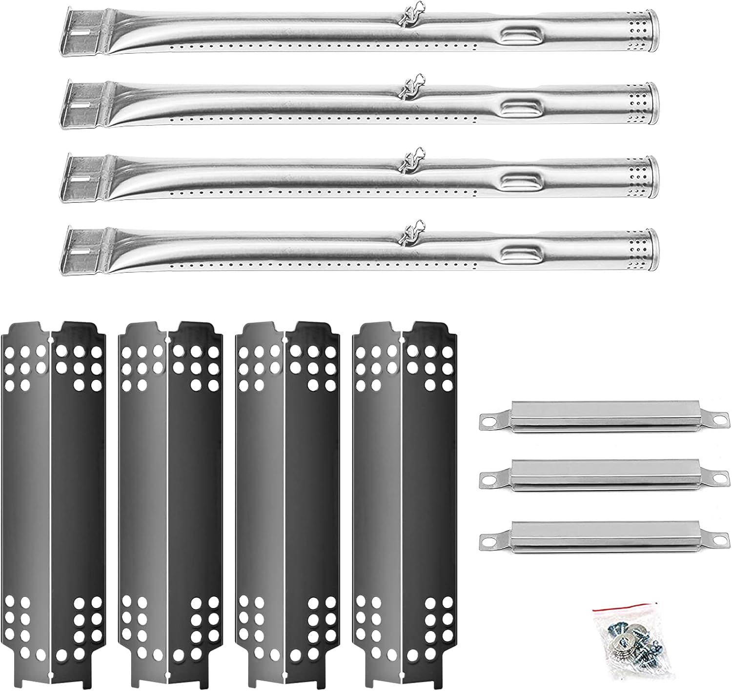 Hisencn Grill Replacement Parts for Charbroil 463436215, 463436214, 463436213, 463439915, 467300115, 463439914, 461372517, G432-Y700-W1, G432-0078-W1, Grill Burner, Heat Plate, Crossover Tube : Garden & Outdoor