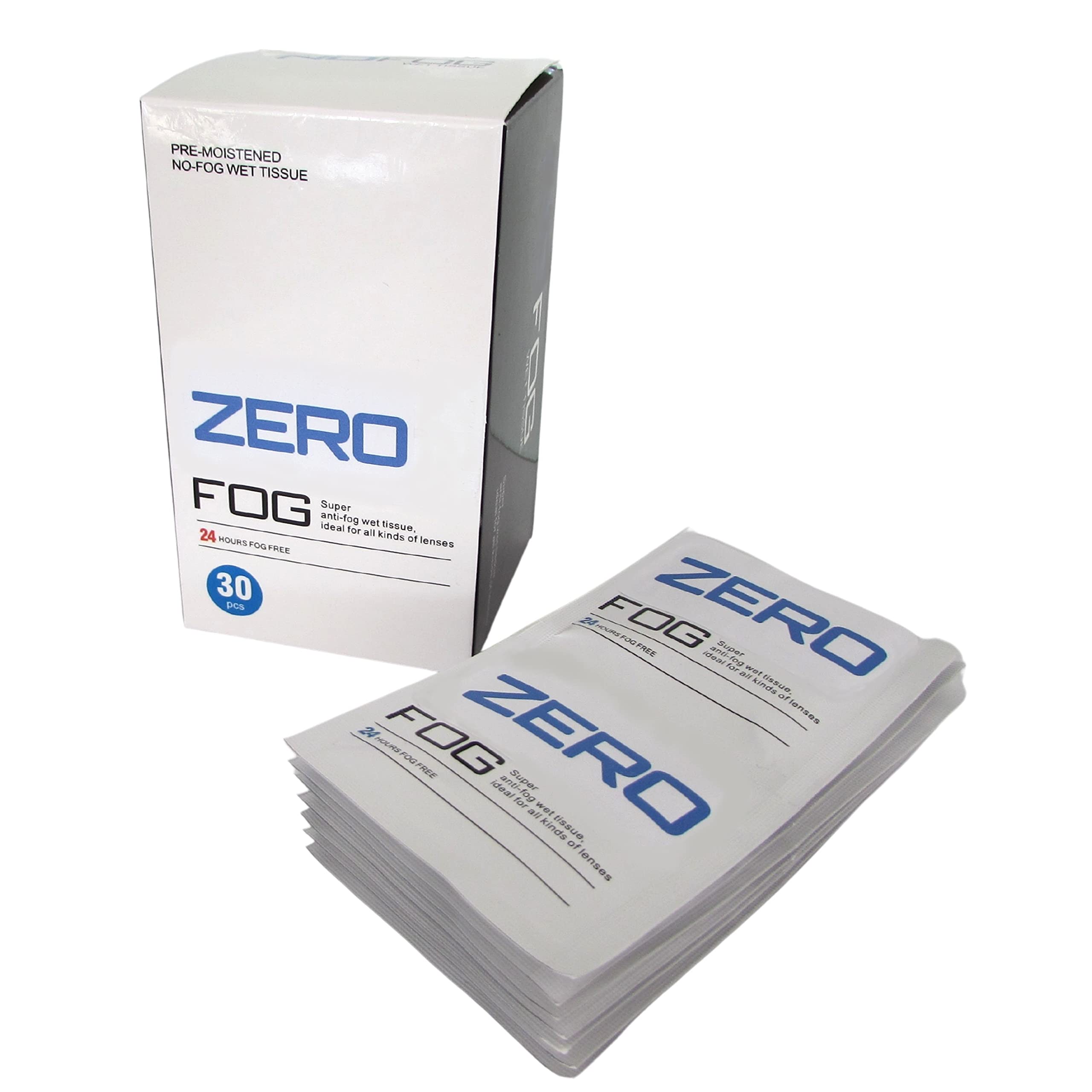 Anti Fog Wipes for Glasses, Individually Wrapped Glasses Lens Cleaning Wipes, Anti Fog Cloth for Glasses,Camera,Mobile Phone,Tablet - 30 Pack