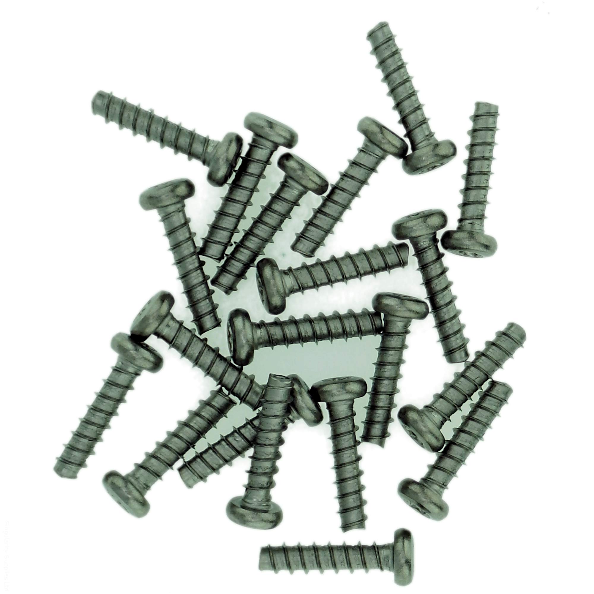 D3 (3mm x 12mm) TX Pan Screws for Plastic (Trilobular) - Stainless Steel (A2) (Pack of 20)