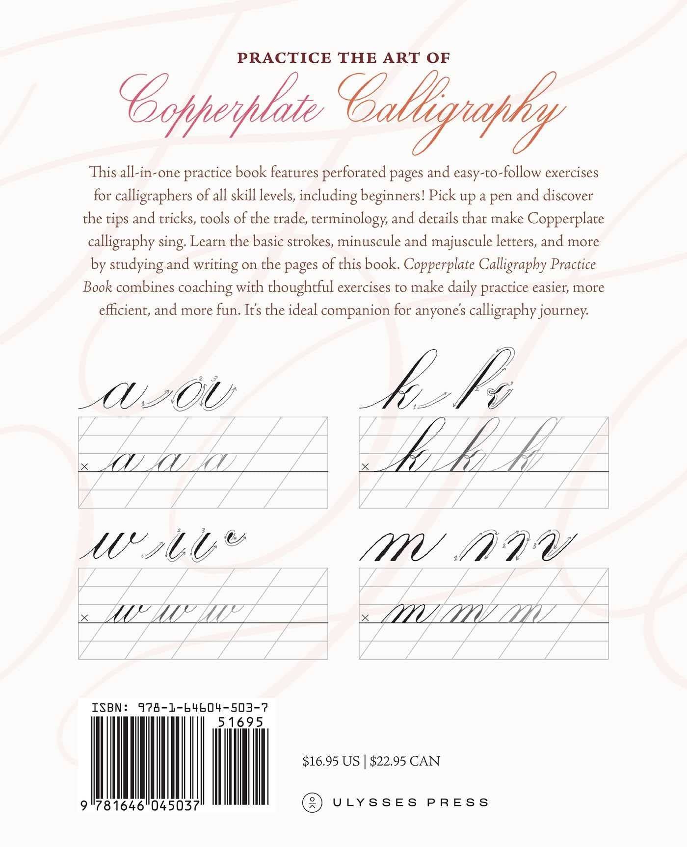 Copperplate Calligraphy Practice Book (Hand-Lettering & Calligraphy Practice)