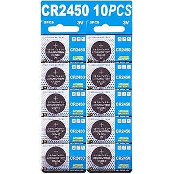 10 Stück CR2450 3V Lithium Knopfzelle Elektro CR 2450 Lithium